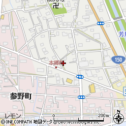 静岡県浜松市中央区本郷町349周辺の地図
