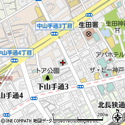 神戸トアロードホテル山楽周辺の地図