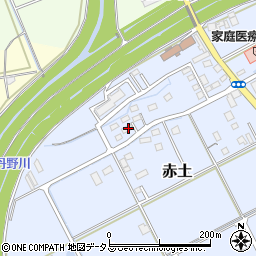 静岡県菊川市赤土1543-2周辺の地図