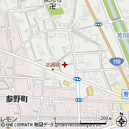 静岡県浜松市中央区本郷町351周辺の地図