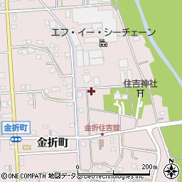 静岡県浜松市中央区金折町997周辺の地図
