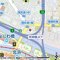 全農大阪共同事業所　大阪農産事業所周辺の地図