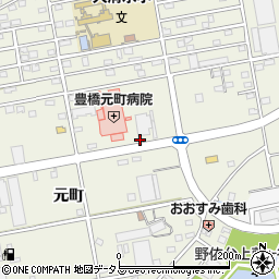 愛知県豊橋市南大清水町元町204周辺の地図