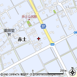 静岡県菊川市赤土573-4周辺の地図