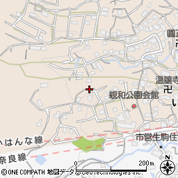 奈良県生駒市北新町周辺の地図