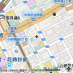 日産レンタカー神戸三宮中央店周辺の地図