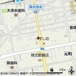 愛知県豊橋市南大清水町元町138周辺の地図