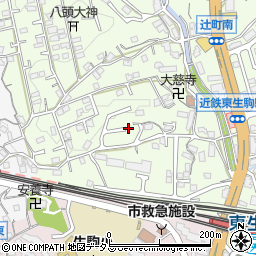 奈良県生駒市辻町834-2周辺の地図