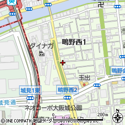 リパーク鴫野西１丁目第２駐車場周辺の地図