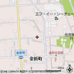 静岡県浜松市中央区金折町637周辺の地図