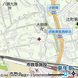 奈良県生駒市辻町819周辺の地図