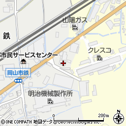 岡山県岡山市東区鉄125周辺の地図