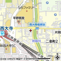 学研教室奈良事務局周辺の地図