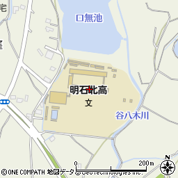 兵庫県立明石北高等学校周辺の地図