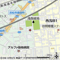 静岡県浜松市中央区森田町49周辺の地図