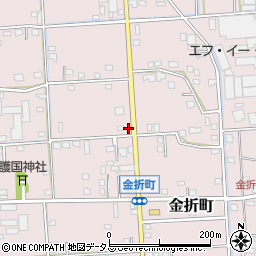静岡県浜松市中央区金折町443周辺の地図