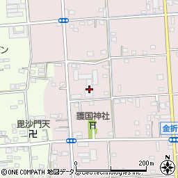 静岡県浜松市中央区金折町146周辺の地図