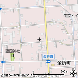 静岡県浜松市中央区金折町447周辺の地図