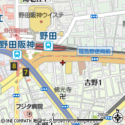 トヨタレンタリース大阪野田阪神駅前店周辺の地図