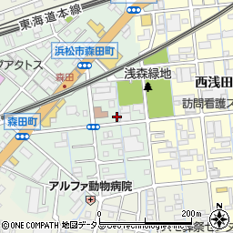 静岡県浜松市中央区森田町97周辺の地図
