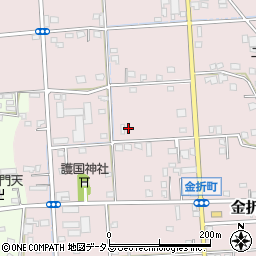 静岡県浜松市中央区金折町455周辺の地図