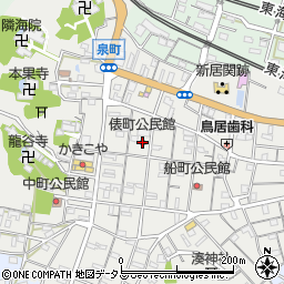 俵町公民館周辺の地図