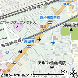 静岡県浜松市中央区森田町88周辺の地図