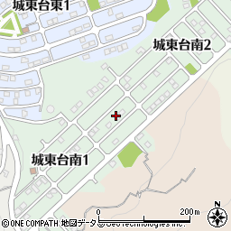 岡山県岡山市東区城東台南周辺の地図