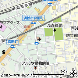 静岡県浜松市中央区森田町98周辺の地図