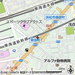 静岡県浜松市中央区森田町226周辺の地図