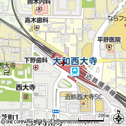 焼肉ライク 大和西大寺店周辺の地図
