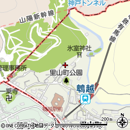 兵庫県神戸市兵庫区里山町1-180周辺の地図