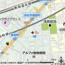 静岡県浜松市中央区森田町126周辺の地図