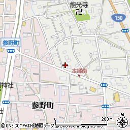 静岡県浜松市中央区本郷町270周辺の地図