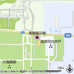 遺構展示館周辺の地図