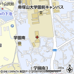 帝塚山小学校周辺の地図