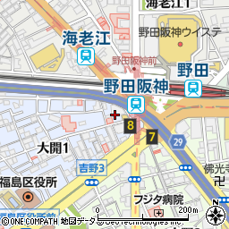 三井住友銀行西野田支店周辺の地図