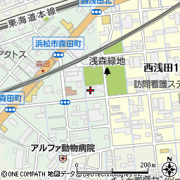 静岡県浜松市中央区森田町50周辺の地図