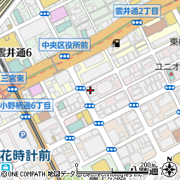 三宮米本ビル管理事務所周辺の地図