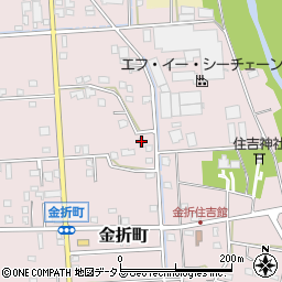 静岡県浜松市中央区金折町614周辺の地図
