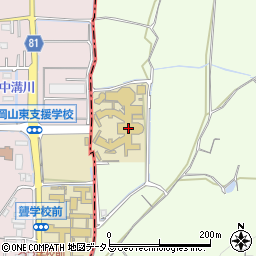 岡山県立岡山東支援学校周辺の地図
