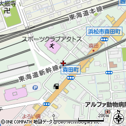 静岡県浜松市中央区森田町224周辺の地図