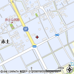 静岡県菊川市赤土500-1周辺の地図