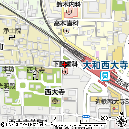 奈良西警察署西大寺交番周辺の地図