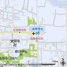 奈良県奈良市法華寺町周辺の地図