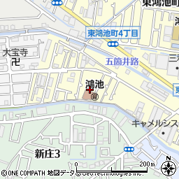 東大阪市立保育所鴻池子育て支援センター周辺の地図