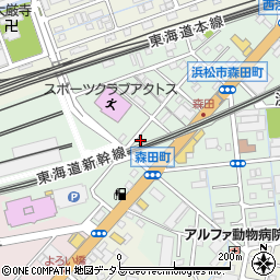 静岡県浜松市中央区森田町223周辺の地図