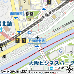 大阪府大阪市都島区片町周辺の地図