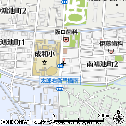 ヘルパーステーション幸智 鴻池事業所周辺の地図