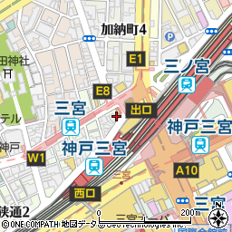 チャオチャオ 阪急三宮店周辺の地図